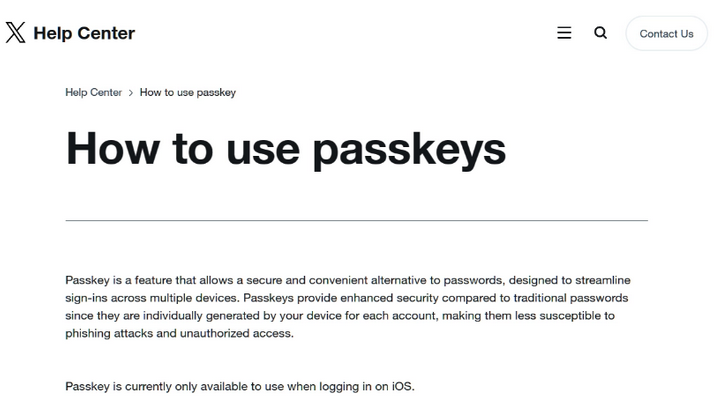 巴楚苹果维修店铺分享iOS用户如何通过通行密钥(Passkey)登录 